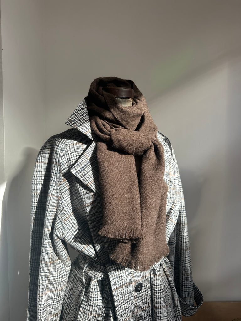 Undyed Hand Loomed Yak wool Scarf