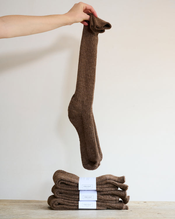 Long alpaca socks
