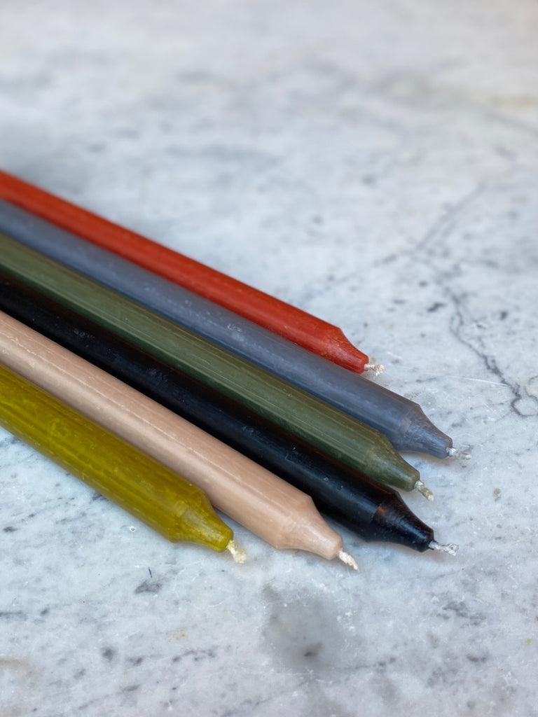 Colourful Candles - One of Each Colour