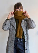 Moss Stitch Scarf with Cashmere