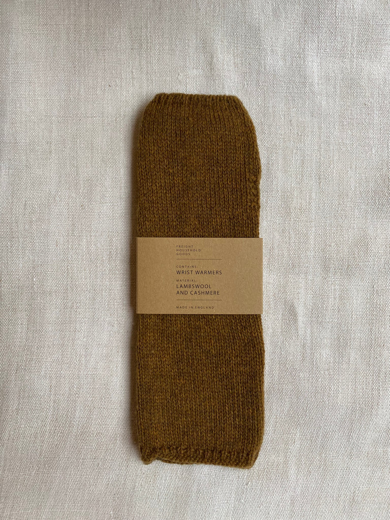 Old Gold Wrist Warmers