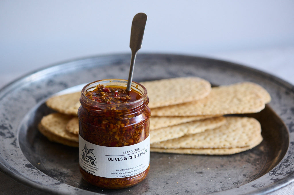 Spicy chilli and olive tapenades