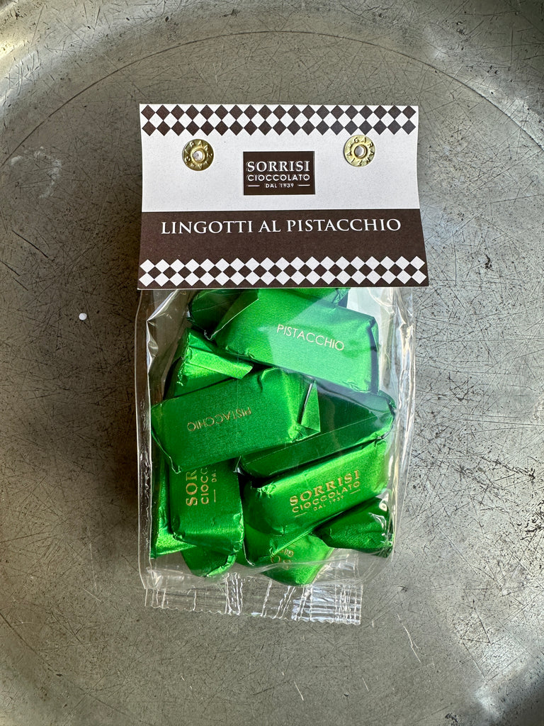 A bag of chocolate Gianduiotti