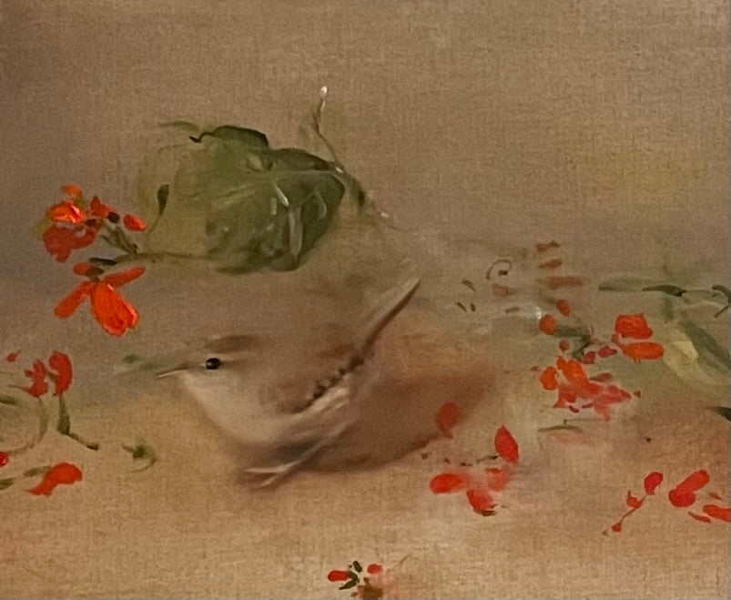 Scarlet - painting by Linda Felcey