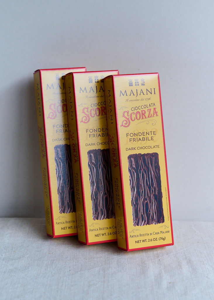 Majani Scorza dark chocolate in a box