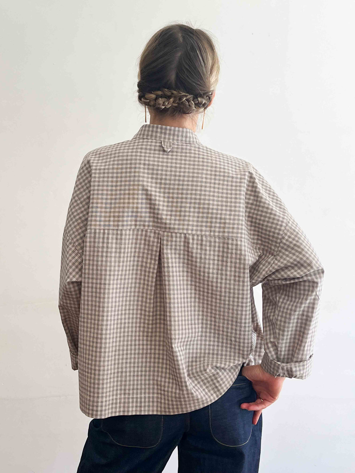 Overshirt in Japanese Check cotton