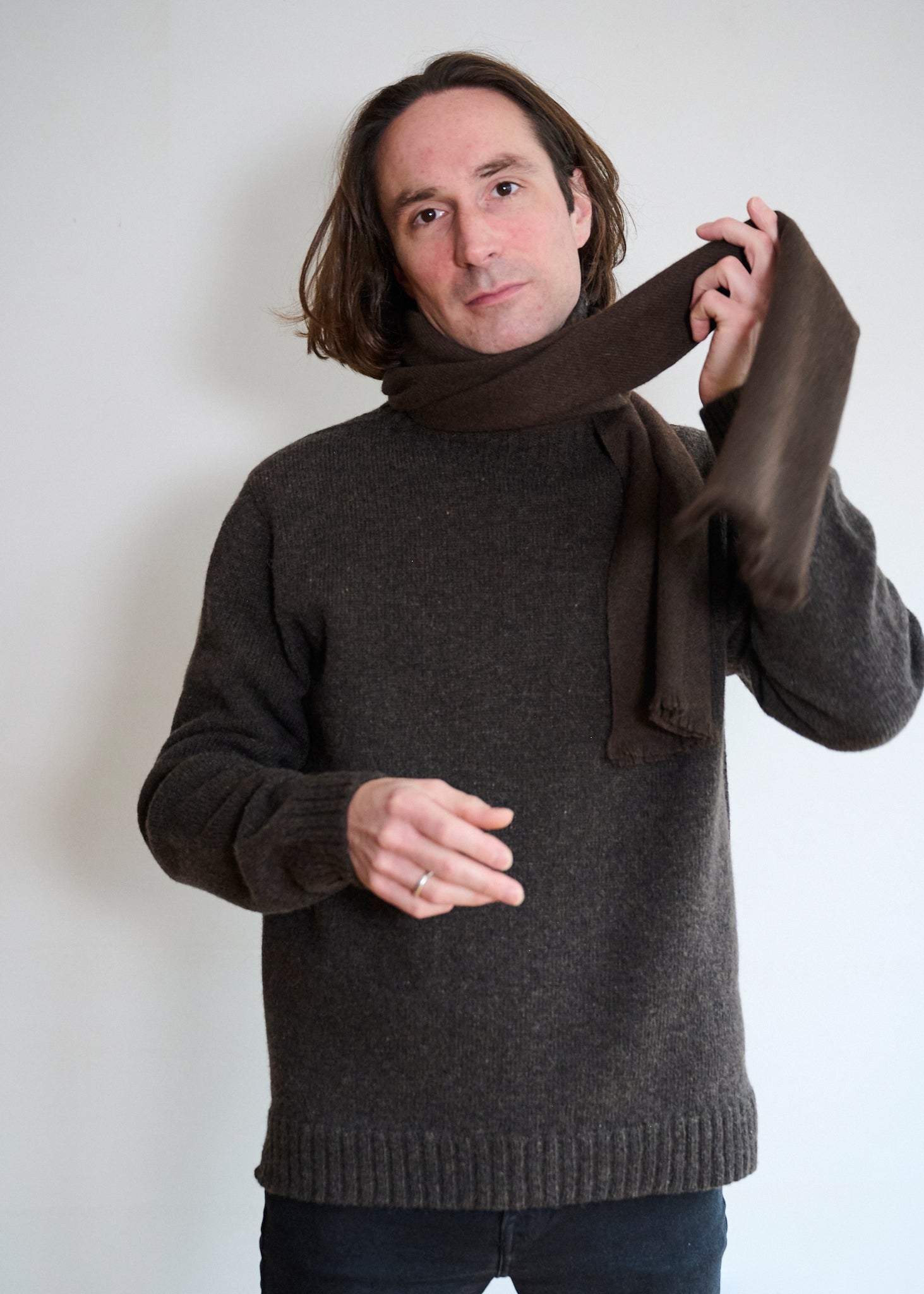 Undyed Hand Loomed Yak Wool Scarf – Freight HHG