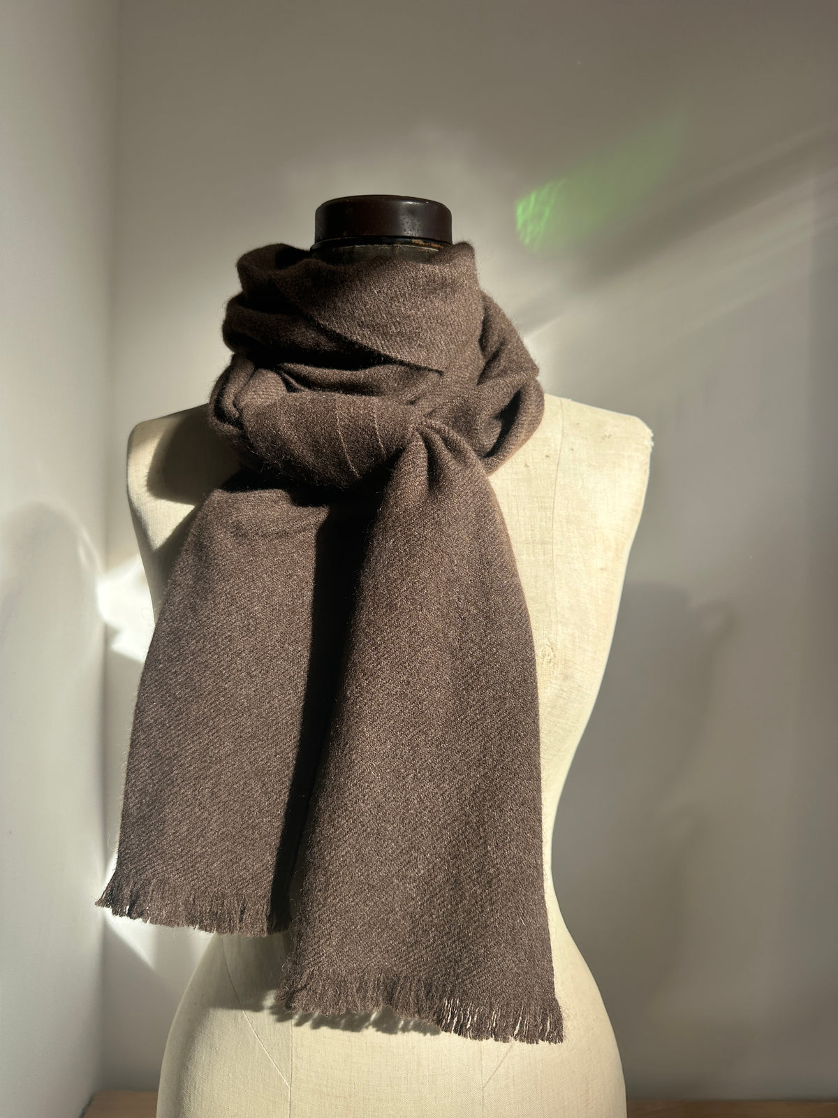 Undyed Hand-Loomed Yak Scarf