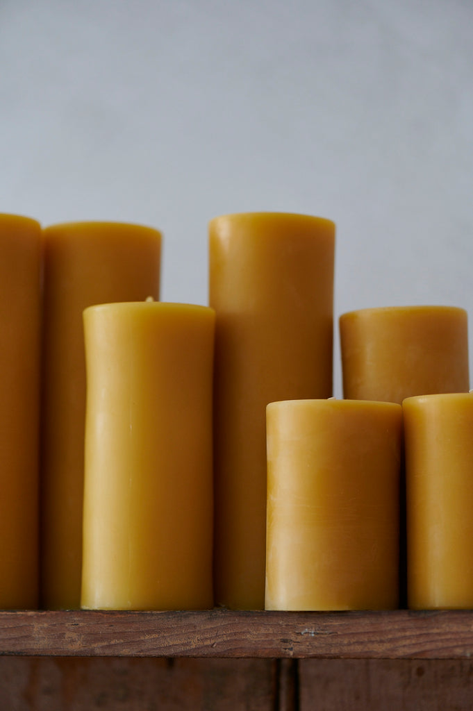 Beeswax Pillar Candles