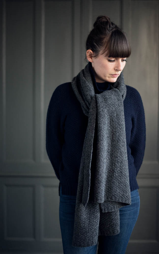 Moss Stitch Scarf