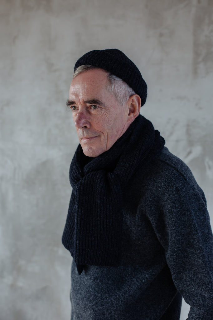 Lambswool Fisherman Knit Scarf