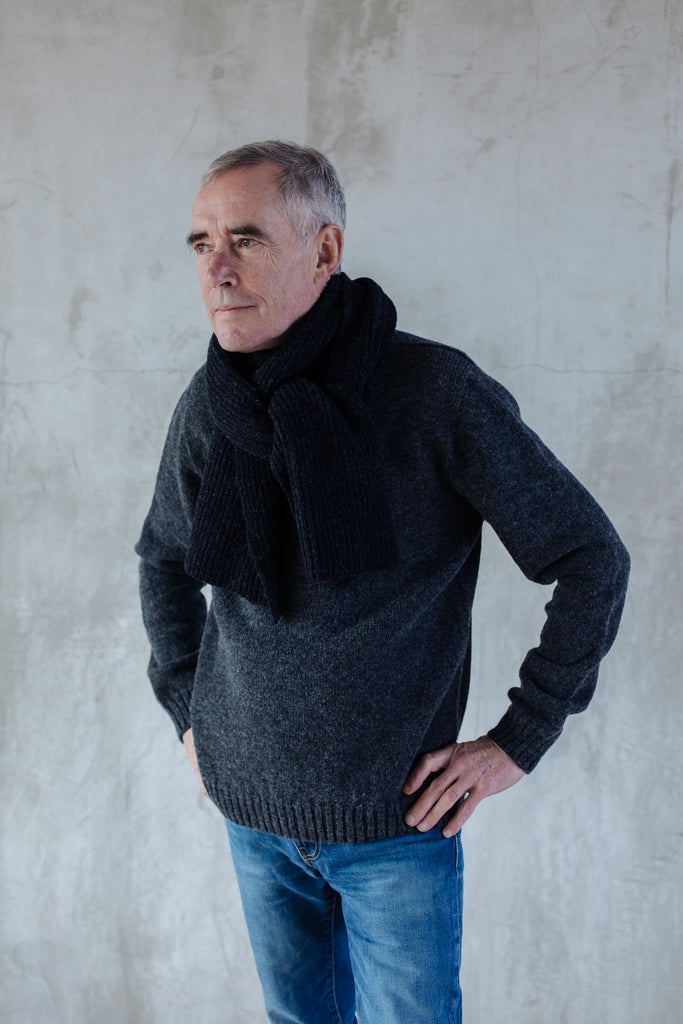 Lambswool Fisherman Knit Scarf