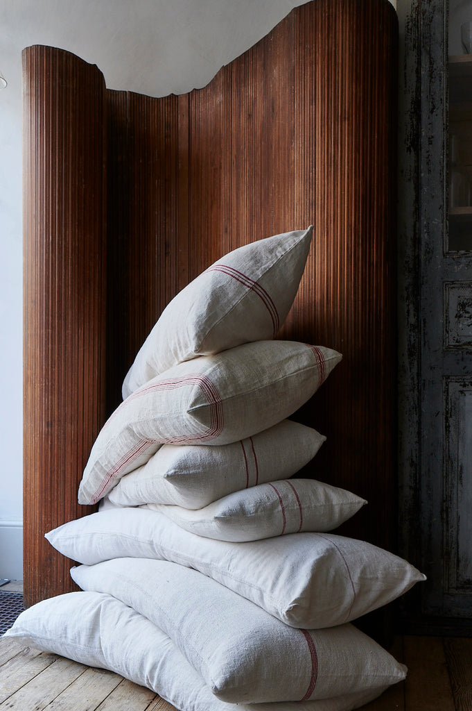 Linen Grain Sack Cushions