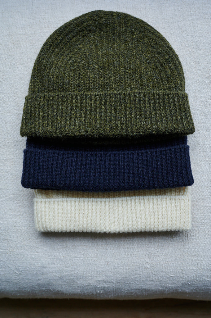 Cashmere and Lambswool Beanie Hat