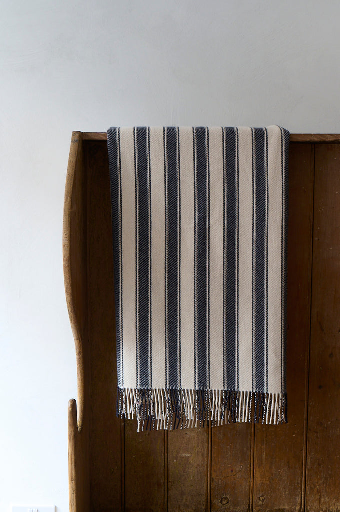Super soft striped Lambswool blanket