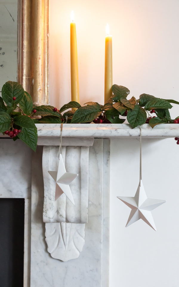 Bone China White Star Decorations