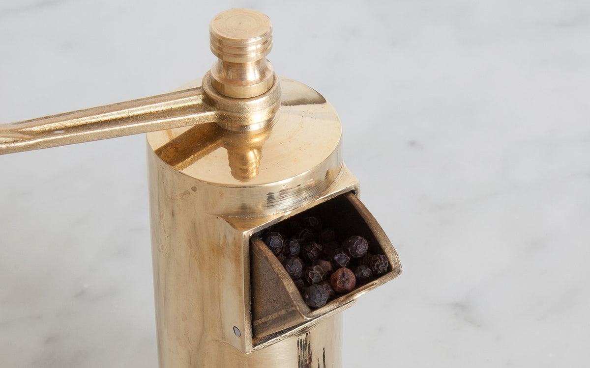Refilling brass pepper mill