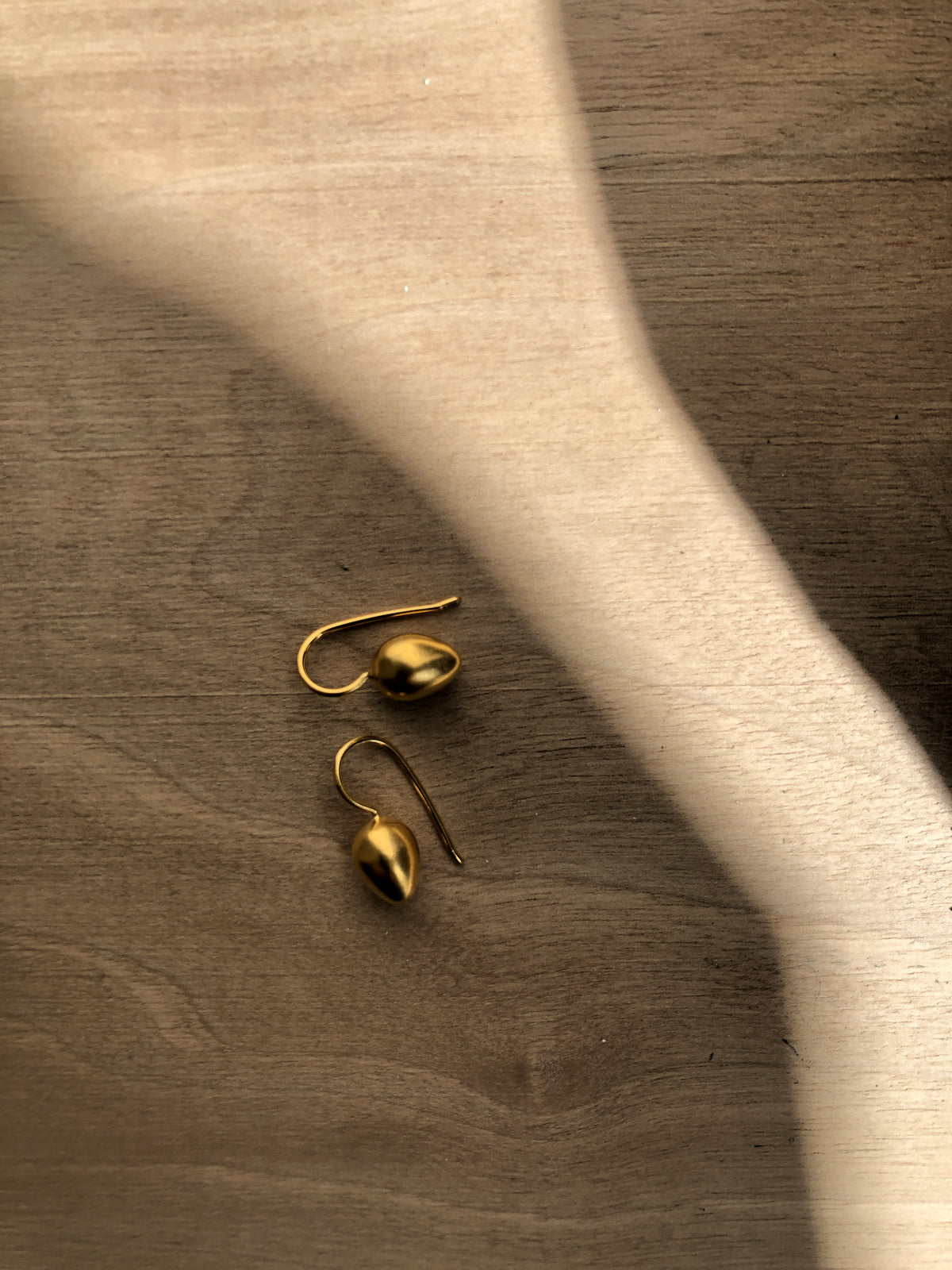 Gold Vermeil Egg Earrings