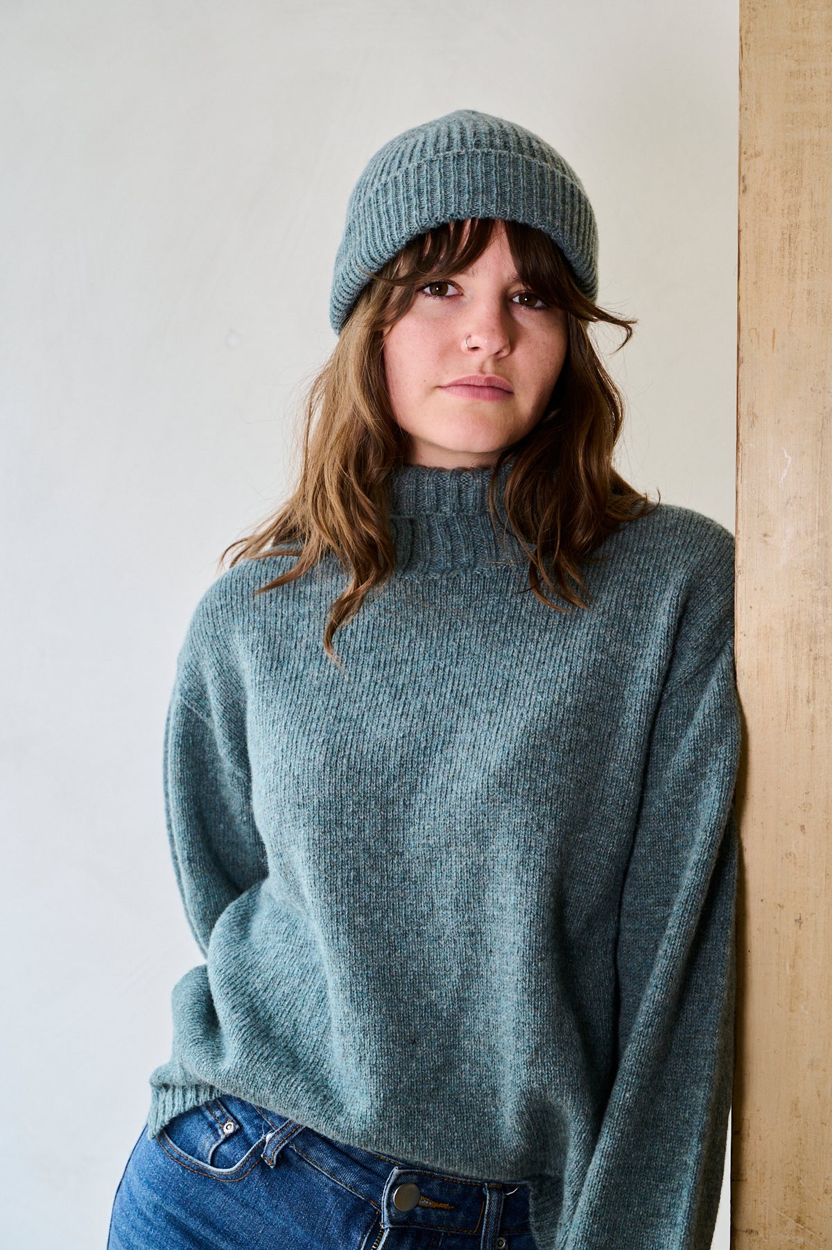 Fisherman Knit Beanie Hat