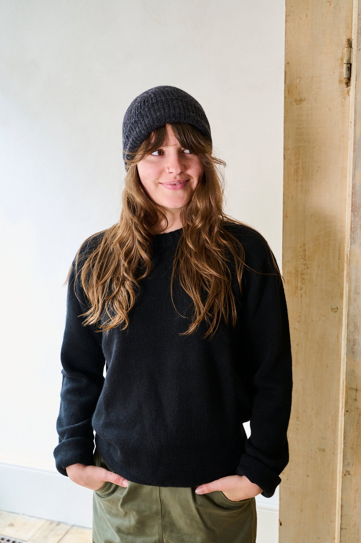 Fisherman Knit Beanie Hat