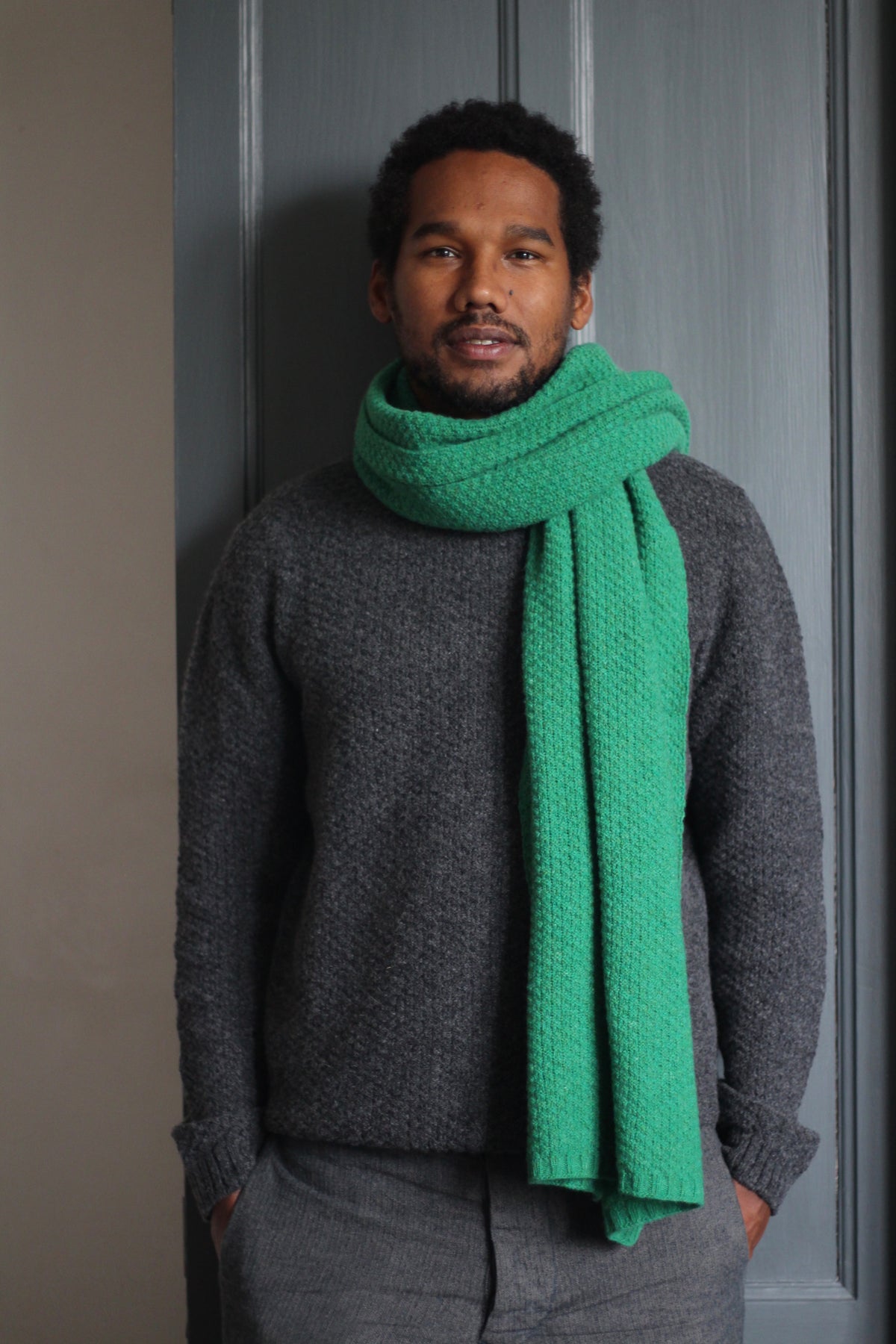 Moss Stitch Scarf