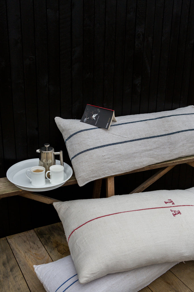 Linen Grain Sack Cushions