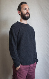Men's Moss Stitch Lambswool Jumper