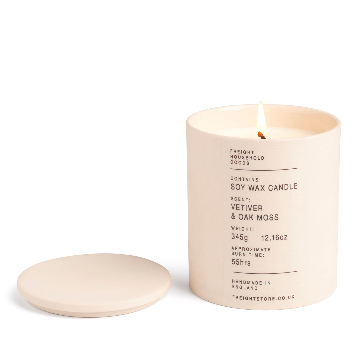 Scented Candle in Jar with Lid. Made in England.