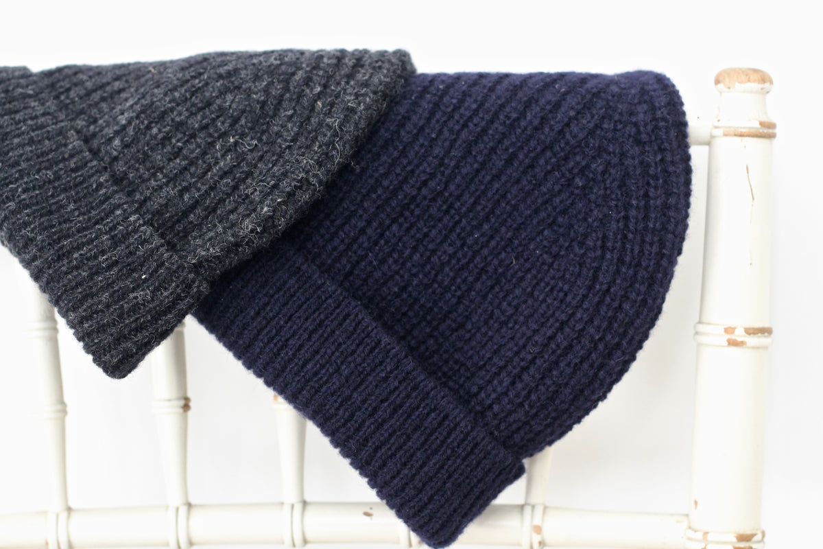 Fisherman Knit Beanie Hat