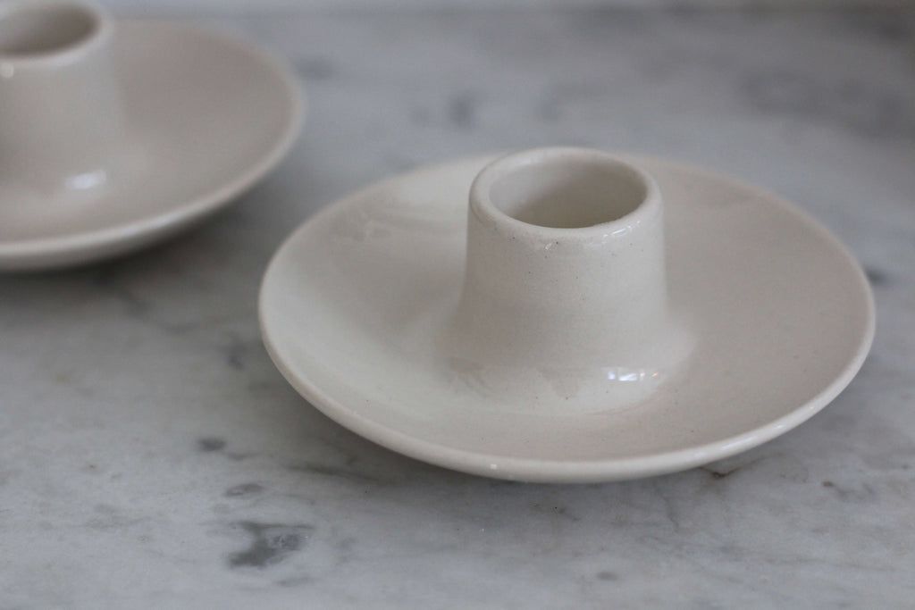 Stoneware Candle Holders