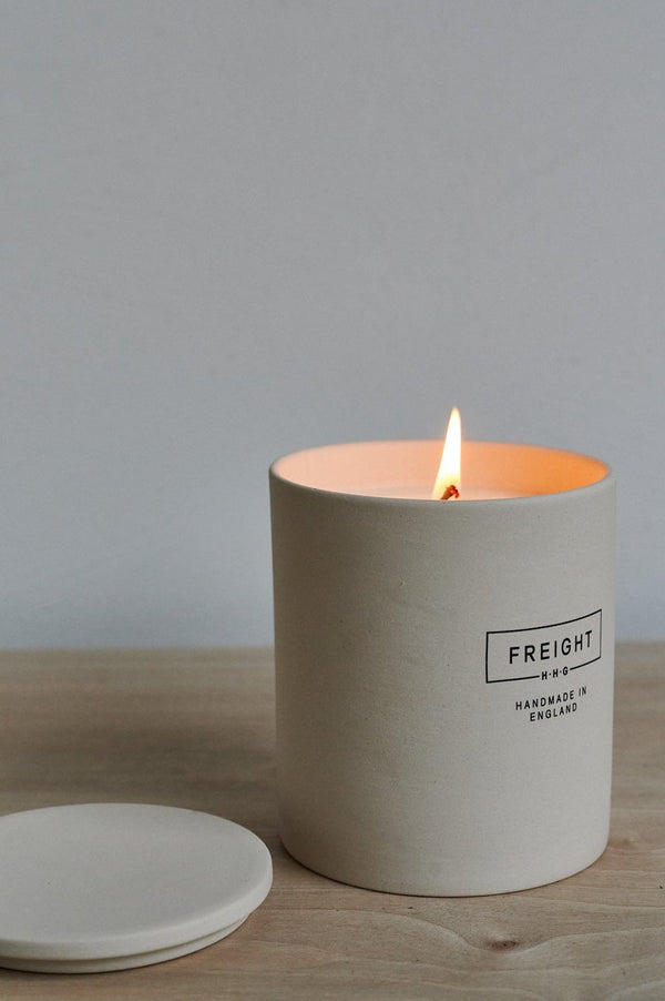 Freight Vetiver and Oakmoss Scented Candle with Lid