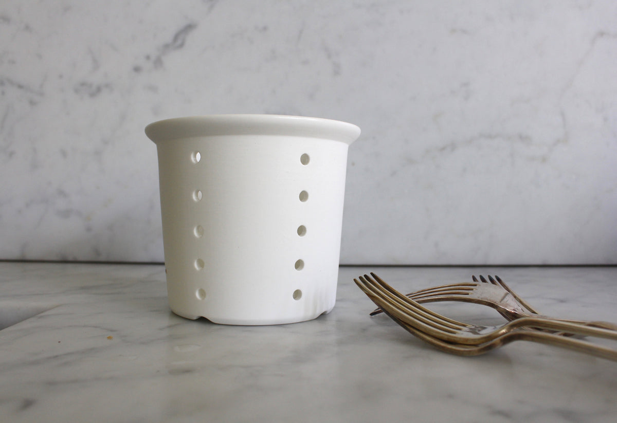 Unglazed Bone China Cutlery Drainer