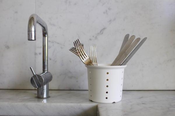 Bone China Cutlery Drainer Handmade in Stoke on Trent