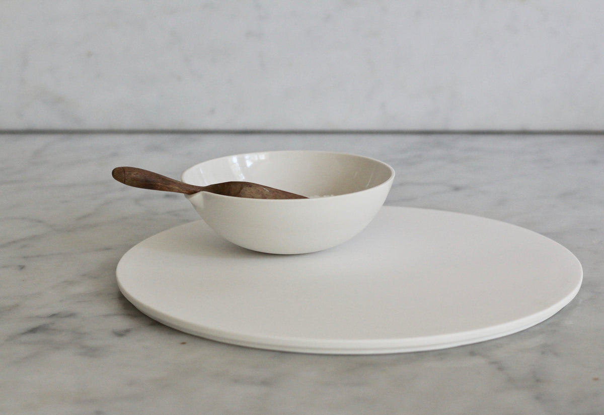 Minimalist White Trivet in Bone China